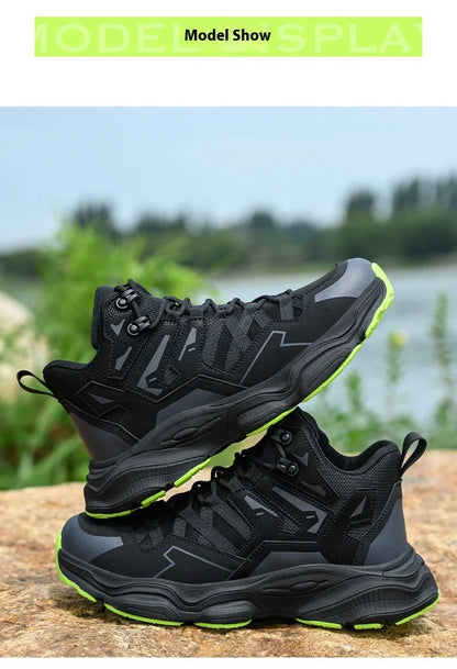 Steel Toe Kevlar-Midsole Safety Shoes Men Anti-Puncture Anti-Smash Non Slip Industrial Work Boots Protection Tactical Boots