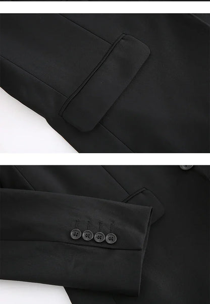 S-7XL Suit New (Blazer+ Vest + Pants) Korean Version of Slim-fit Work Clothes Fashion Business Men Casual Wedding Gentleman Suit