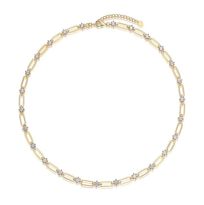 4mm Moissanite Bracelet For Women 18K Gold Plated 925 Silver D Color Lab Created Diamond Bracelet Anniversary Gift