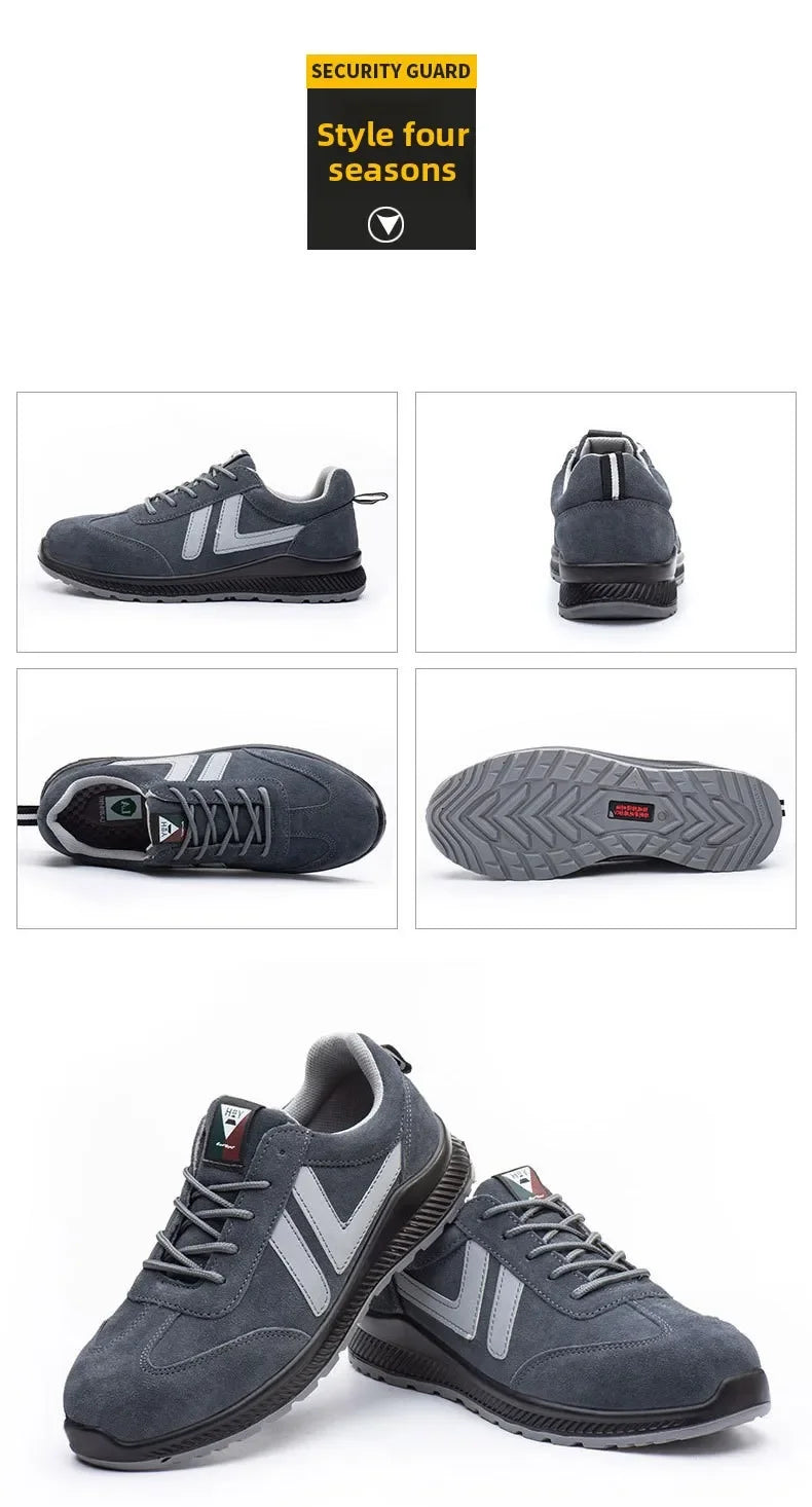Four Season Anti Smashing and Anti Stabbing Insulated Electrician Protective Shoes with Oil Resistant Steel Toe Caps