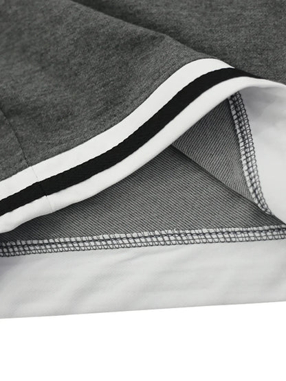 EUROPEAN AND AMERICAN MEN'S SUMMER MEN'S LOOSE SET SHORT SLEEVED SHORTS SPORTS CASUAL ROUND NECK TWO-PIECE SET MEN'S S-3XL
