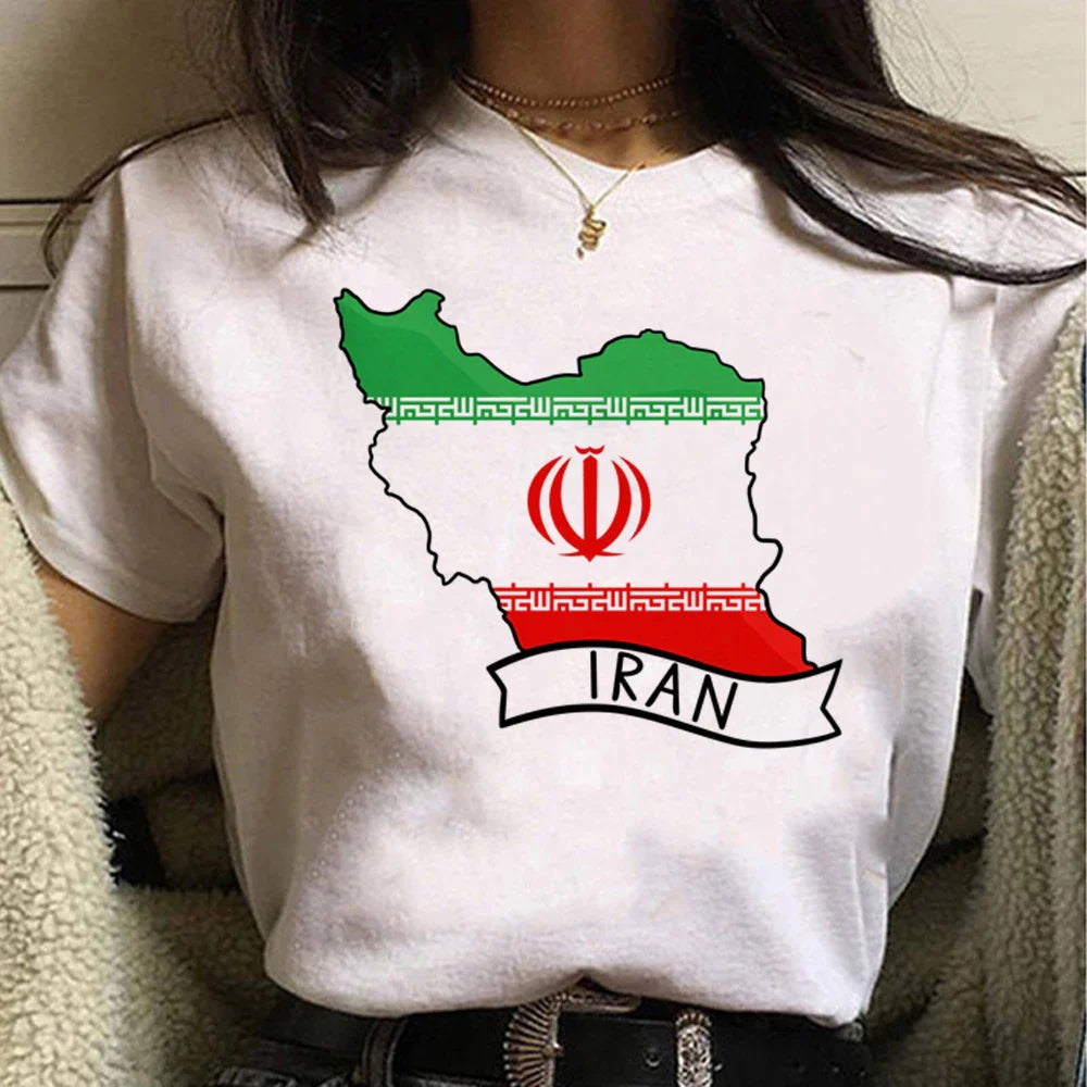 Iran tshirt women harajuku tshirt female funny clothing