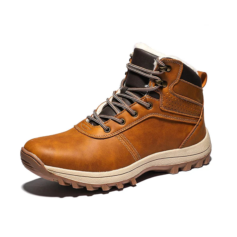 Men Boots High Quality Hking Shoes High Top Shoes Tactical Sneakers Snow Wniter Boots Outdoor Mountaineering Camping Thick Sole
