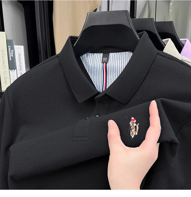 High end brand 100% cotton short sleeve polo shirt luxury pony embroidery men's summer comfort fashion designer new Paul T-shirt