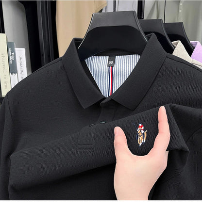 High end brand 100% cotton short sleeve polo shirt luxury pony embroidery men's summer comfort fashion designer new Paul T-shirt