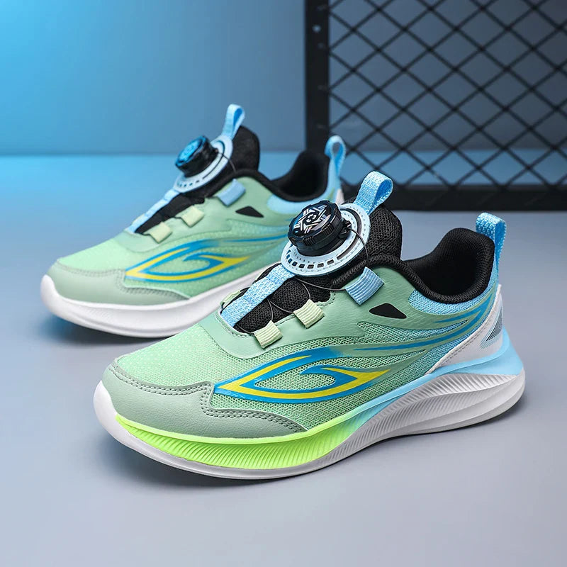 School training boys basketball shoes cushion non-slip tennis shoes mesh bounce sneakers choose buttons children's casual shoes