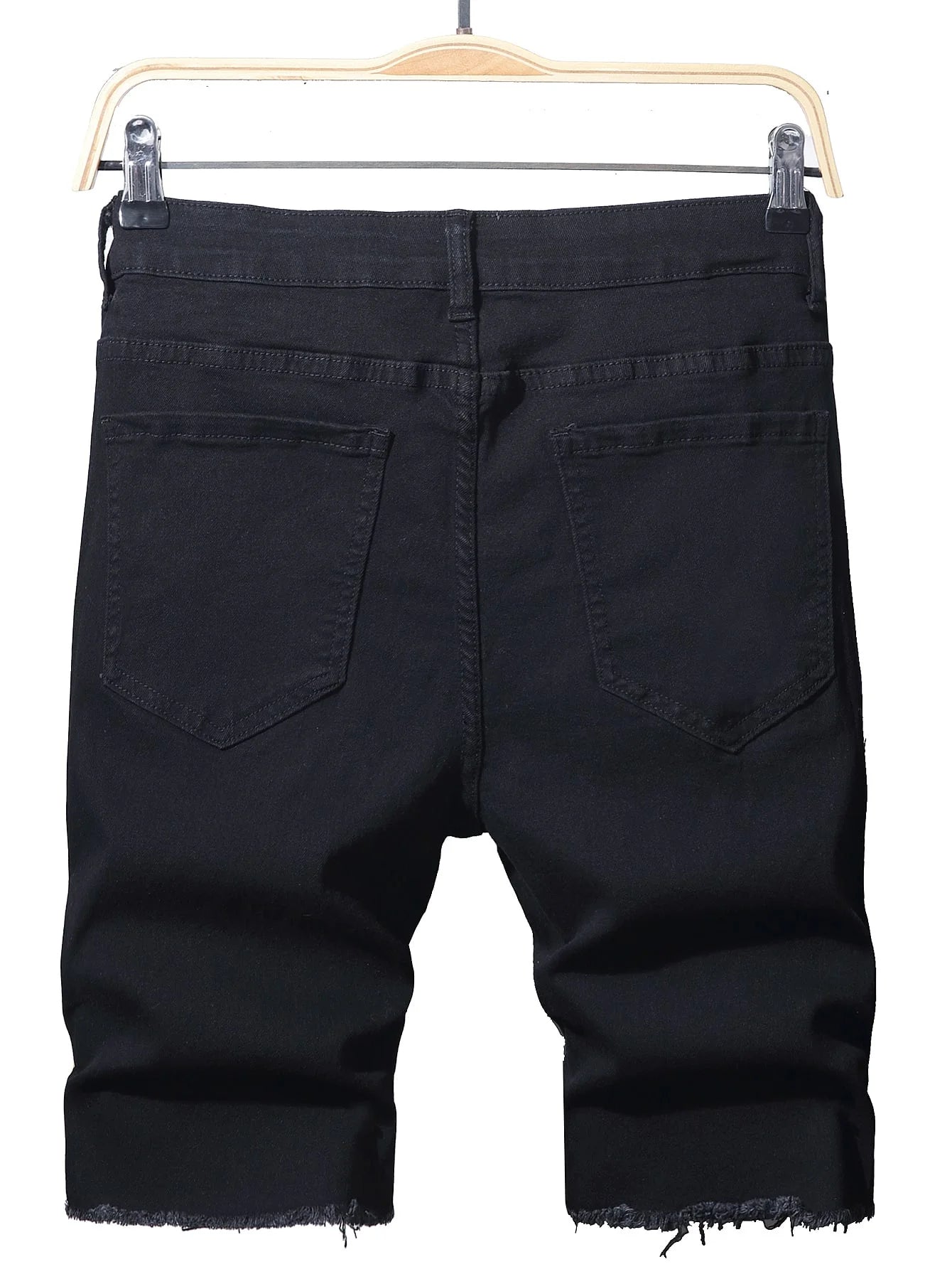 Summer Slim Stretch Men Short Jeans Fashionable Retro Patchwork Denim Shorts Streetwear Cotton Cargo Shorts Male