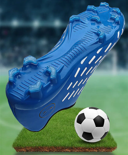 New Children Football Soccer Boots Soccer Shoes Kids Boy Girl Sneakers New Leather High Top Soccer Cleats Training Men