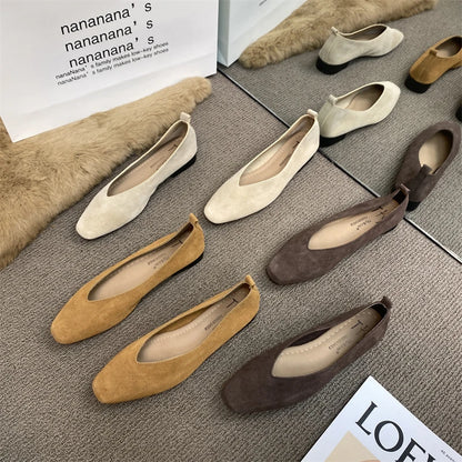 Spring and Autumn Fashionable Comfortable Versatile Wear-resistant Casual Low Heel Shoes Leopard Print Shoes Large Size 36-42