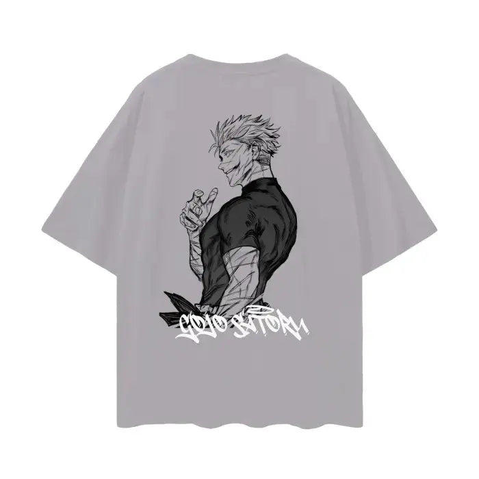 Jujutsu Kaisen Japanese Anime Satoru Gojo Summer Men's Cotton T-Shirt Boy Y2k Harajuku Kids Parent-Child Trend Short Sleeve