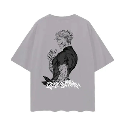 Jujutsu Kaisen Japanese Anime Satoru Gojo Summer Men's Cotton T-Shirt Boy Y2k Harajuku Kids Parent-Child Trend Short Sleeve
