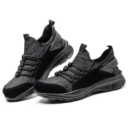Work Sneakers Men Safety Shoes Construction Steel Toe Work Shoes  Lightweight Safety Boots Anti-Puncture Working Sneakers Kevlar