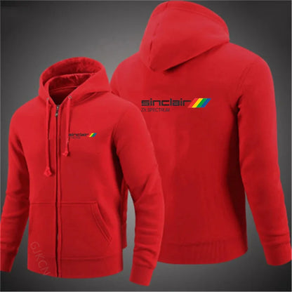 New Men's Fashion Sinclair Zx Spectrum Hoodies Long Sleeve Zipper Hoodie Hooded Fleece Sweatshirts Casual Sports Men Clothing