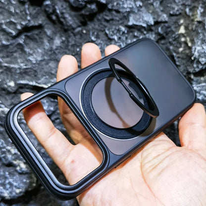 Magnetic 360 Degrees Rotating Ring Holder Case For iPhone 17 Pro Max / 17 Air