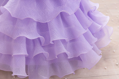Baby Dress 2025 Spring/Summer on new three-dimensional floral soft yarn birthday party piano Performance Girl dress Elegant fluf