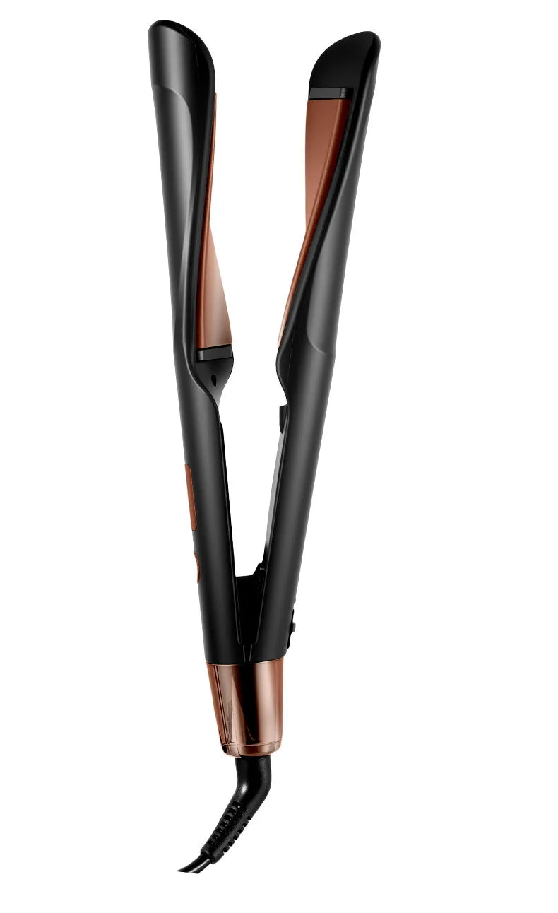 New 2-in-1 Curling Iron & Straightener Multi-Function Hair Styling Tool Dual-Purpose Curling and Straightening Iron