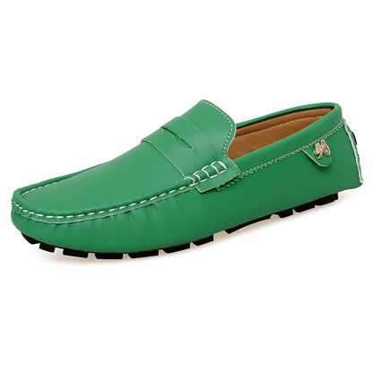 2025 New Handmade Beanie Shoes Men's Soft Sole Lazy Korean Style Trbottomy Easiest for Match Casual Slip-On Driving