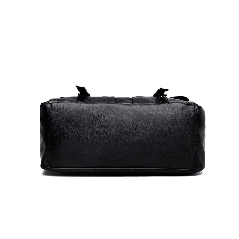 Punk Style Women Handbags Pu Leather Skull Tote Bag Black Large Capacity Shoulder Bag 2022 Luxury Crossbody Bags