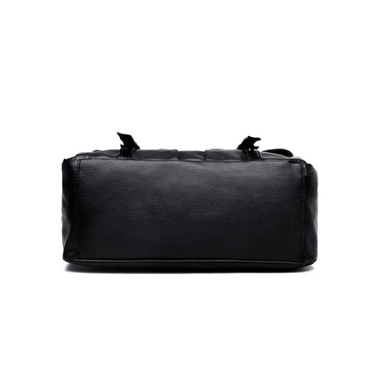 Punk Style Women Handbags Pu Leather Skull Tote Bag Black Large Capacity Shoulder Bag 2022 Luxury Crossbody Bags
