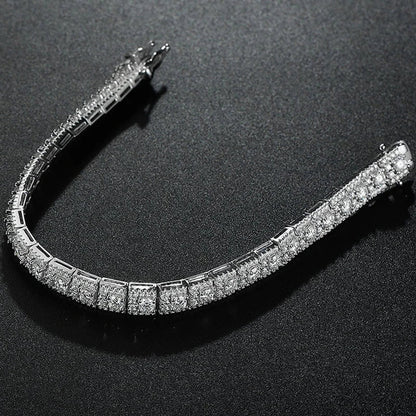 Luxury GRA Certified Full Moissanite Diamond Tennis Bracelet D Color For Woman Man 925 Couple Chain Bracelets Bangle Gift