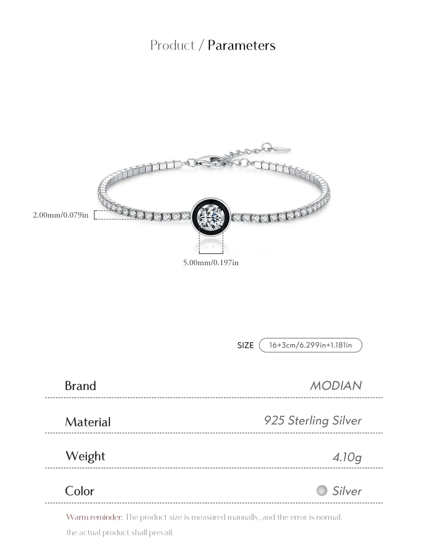 925 Sterling Silver Shinning Stackable Bracelets Stars Geometric Heart Water Drop CZ Tennis Bracelets For Women Jewelry