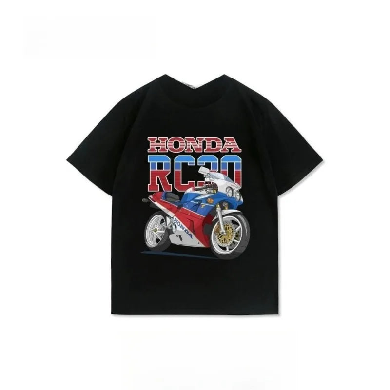 RC30 Retro Racing Motorcycle Men's T Shirt Official Classic Bike Print Soft Cotton Casual Biker Streetwear Summer 2026 Tee