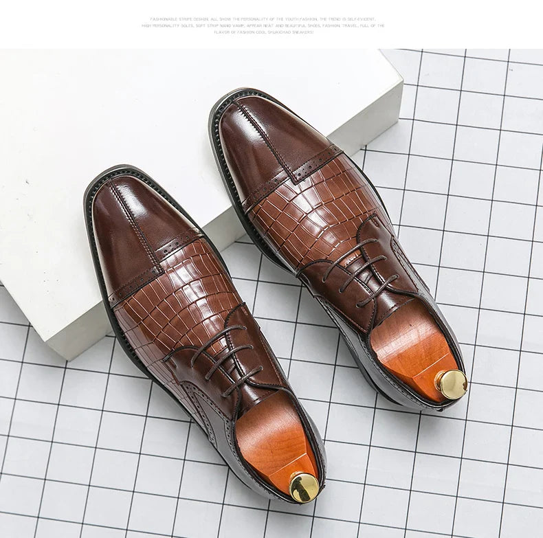 Classic Casual Business Shoes For Men High Quality Social Wedding Formal Leather Shoes Male British Men's Dress Shoes