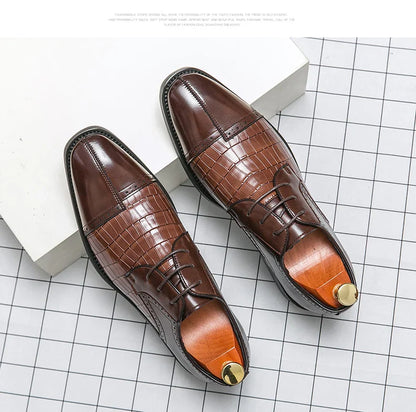 Classic Casual Business Shoes For Men High Quality Social Wedding Formal Leather Shoes Male British Men's Dress Shoes