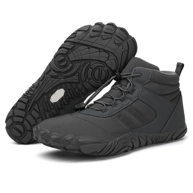 Brand New Winter Boots for Men Women Snow BareFoot Outdoor Non-slip Warm Fur Casual Sneakers Plus Size Ankle Boots Hiking Shoes