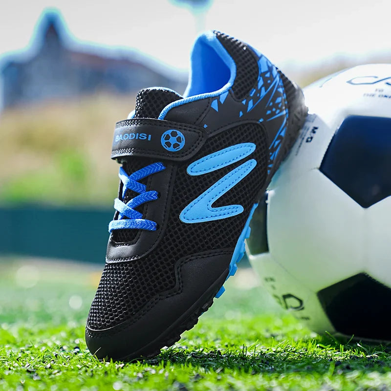 Kids Soccer Shoes FG/TF School Football Boots Boys Girls Cleats Grass Sneakers Child Outdoor Athletic Training Sports Footwear