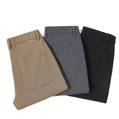Korean Fashion Lyocell Casual Pants Men's New Spring Breathable Straight Elastic High Quality Daily Streetwear Male Trousers