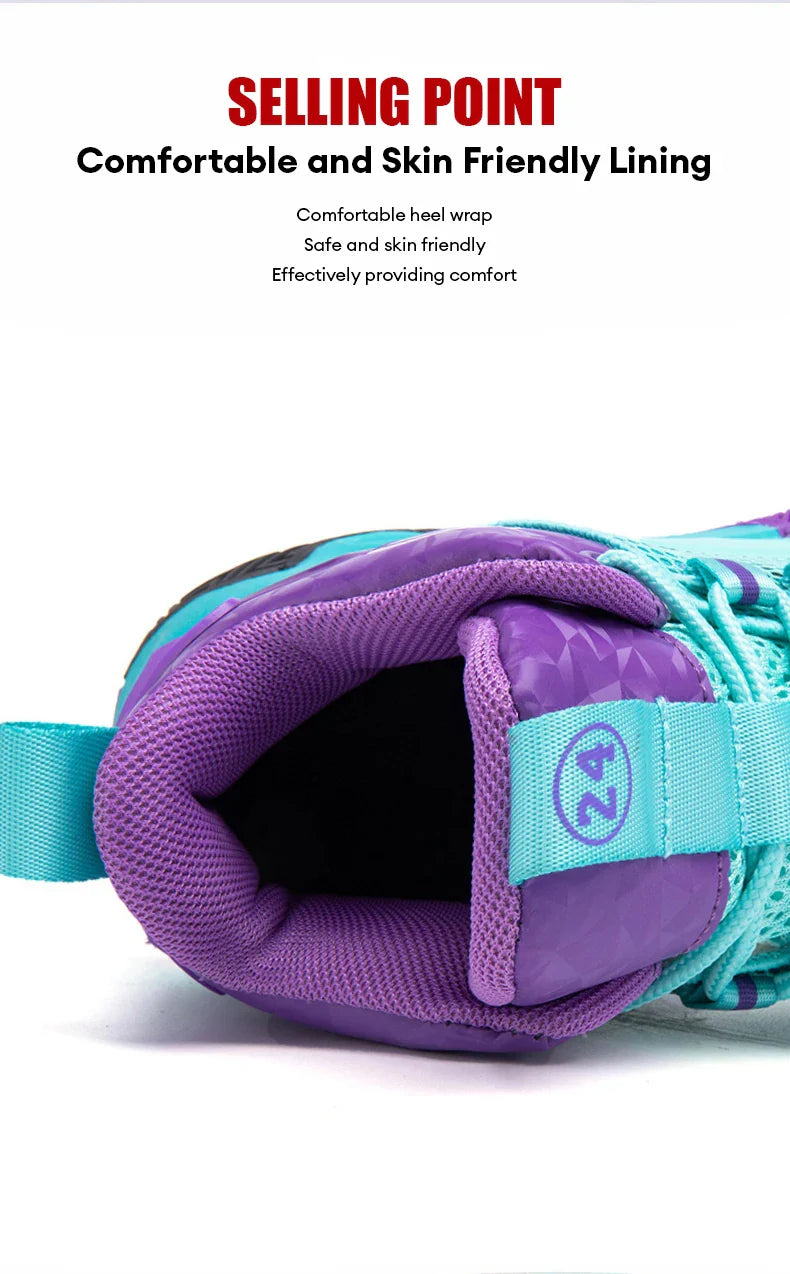 Kids Basketball Shoes Legendary Number Children's Anti-Slip Breathable Outdoor Sports Sneakers for Boys Daily Training Exercise