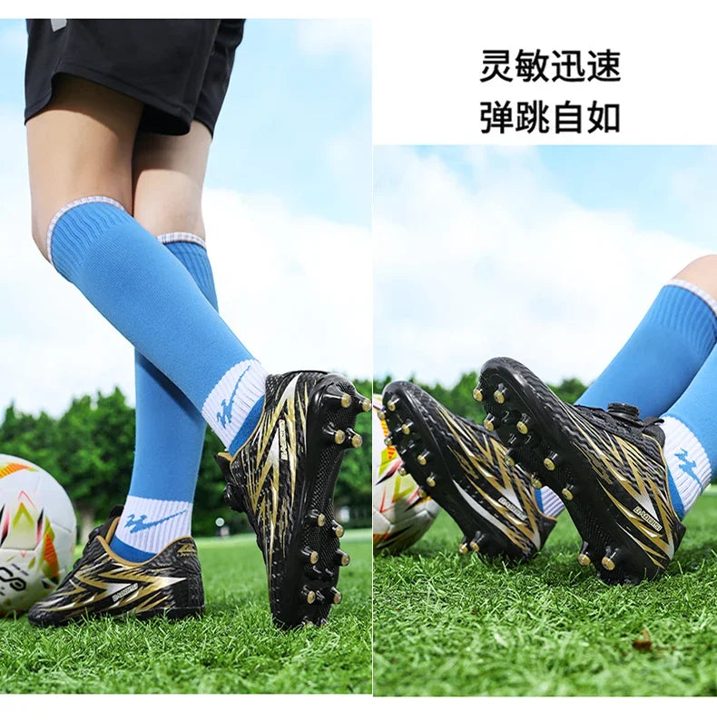 New Kids Society Cleats Soccer Shoes Professional Football Boots Boys Indoor Football Field Boots Original Sneaker Children Fast