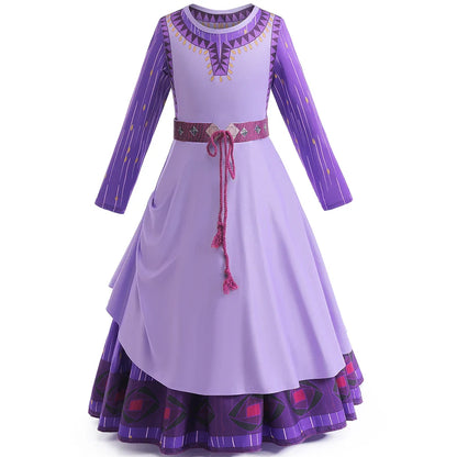 New Girls Carnival Wish Queen Amaya Cosplay Costume For Kids Birthday Party Princess Dress UP Children Role Play Fancy Outfits