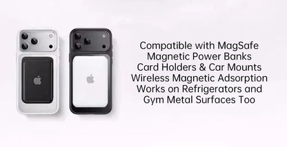 360 Rotatable Ring Phone Case Magnetic for Magsafe For iPhone 17 16 15 14 Pro Max Ring Holder Kickstand Hard Cover