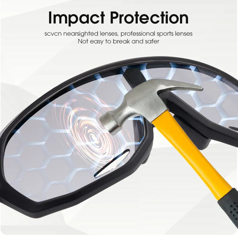 Photochromic Cycling Sunglasses Cycling Glasses UV400 Bicycle Eyewear Sports MTB Outdoor Bike Goggles Sunglasses Eyepieces