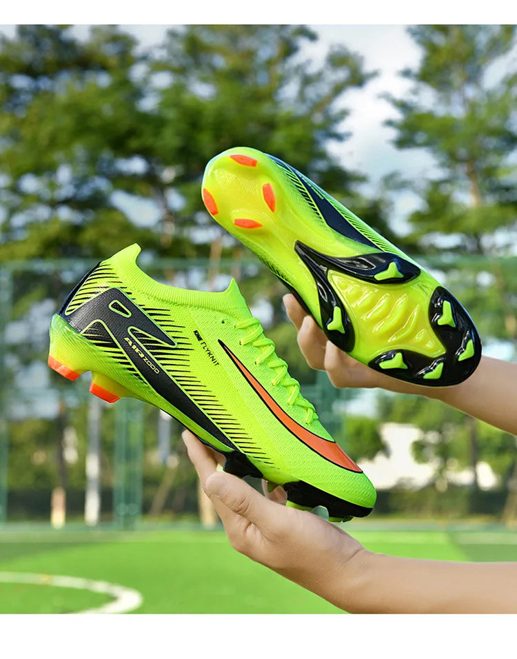 New High-Top Soccer Shoes Professional Training Football Boots TF/FG Non-Slip Soccer Sneakers Outdoor Grass Soccer Shoes
