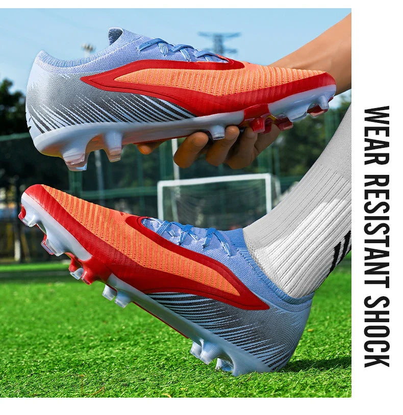 New Football Shoes Professional Low-top Soccer Field Cleats Outdoor Breathable Athletic Spikes Youth Boys Football Shoes Unisex