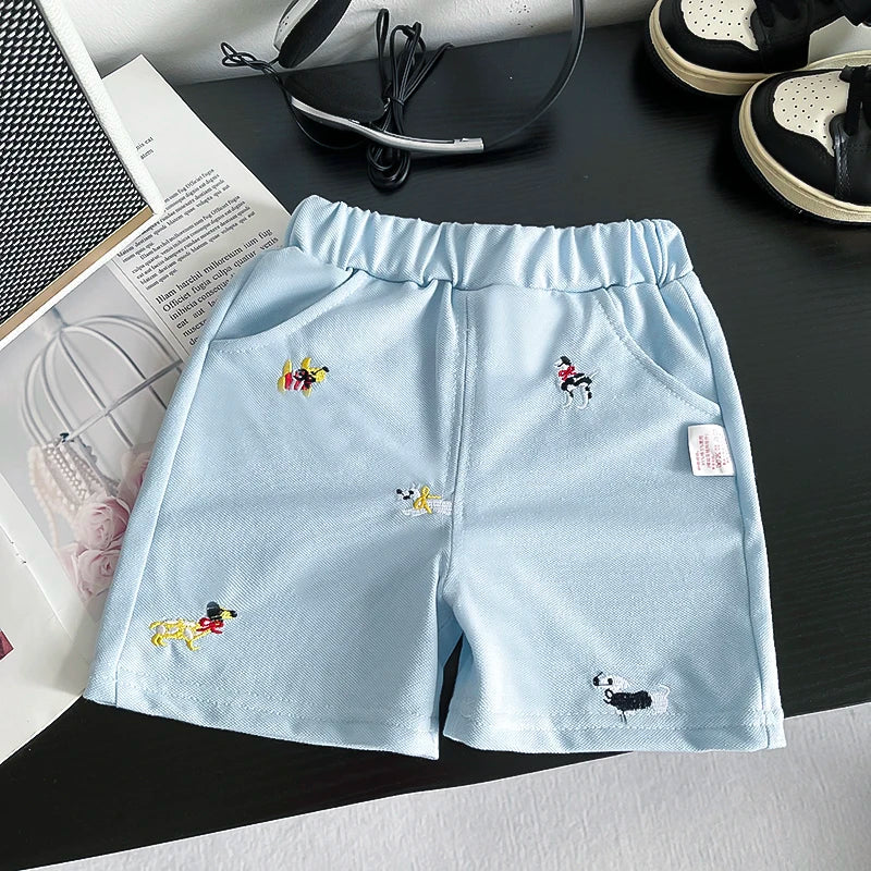 New Summer Fashion Baby Clothes Set Children Boys Solid Color Polo T-Shirt Shorts 2Pcs/Sets Kids Clothing Infant Outfits 1-5year