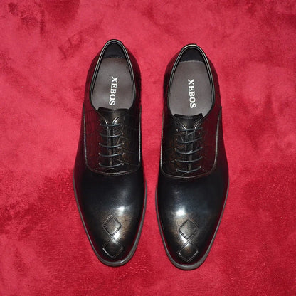 Classic Italian Casual Business Men's Oxford Formal Shoes Genuine Leather Black Handmade Comfortable Sole Lace-up Man Sneakers