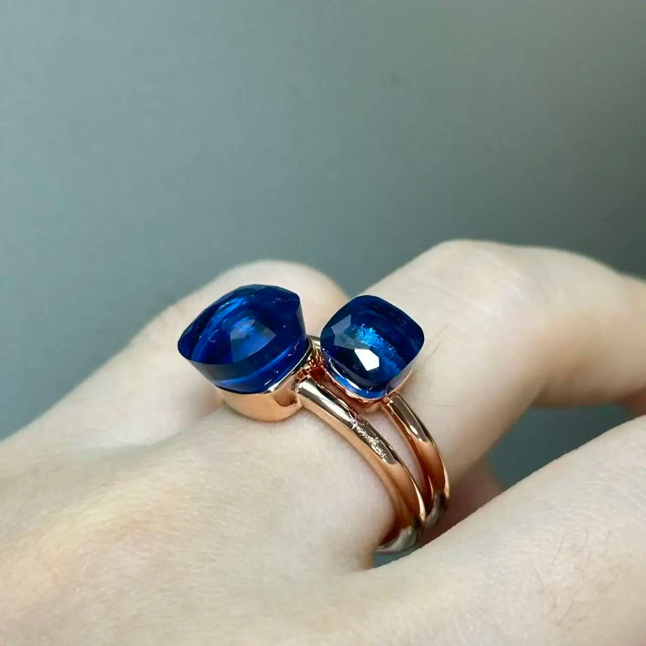 Classic and Petite Ring Set for Women Colorful Cyrstal Fashion Jewelry Gift Vanlentine's Day