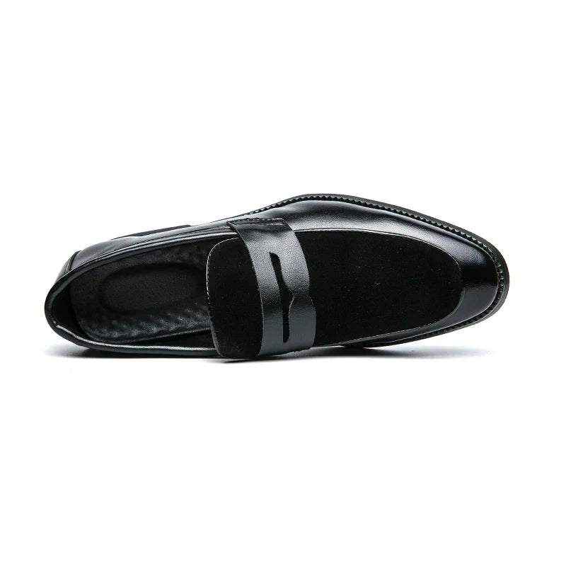Mens Leather Designer Brand Casual Classic for Men Smile Breathable Office Loafers Formal Business Footwear Dress Shoes Flats 48