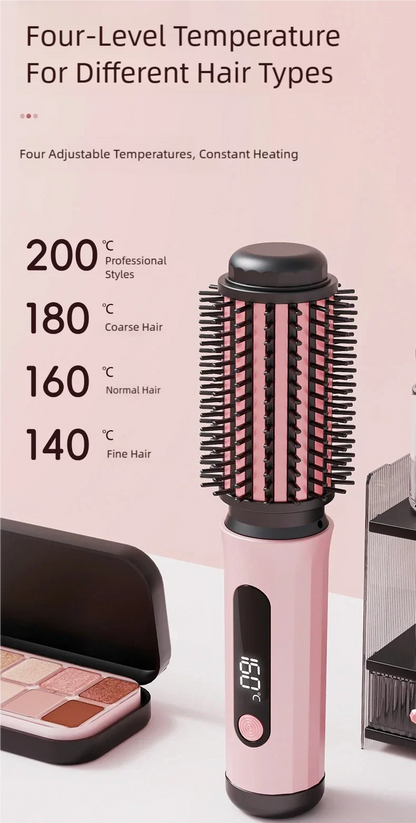 New Automatic Volumizing Hot Air Brush Professional Styling Tool Multifunctional Heated Curling and Straightening Comb