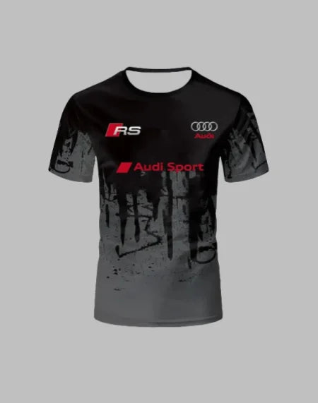 Summer Fashion Racing Motorcycle Pattern Printed Rider Short Sleeve T-shirt for Men and Women Adult Sports Top