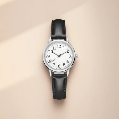 Women Quartz Watch Fashion Simple Dial Thin Bracelet Easy to Read Numerals Ladies Wristwatch Casual Stylish Watch for Women