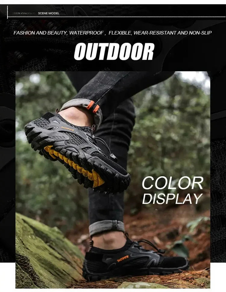 Wear-resistant Shoes for Men Hiking Shoes Jogging Trekking Sneakers Fast Zapatos Outdoor Hombre Invierno Outdoor Anti-slip