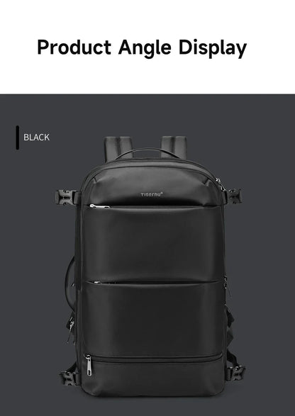 Vacuum Compression Backpacks Men Travel Backpack Expandable USB Bag Large Capacity 17 Laptop Bags For Schoo Cabin Bags
