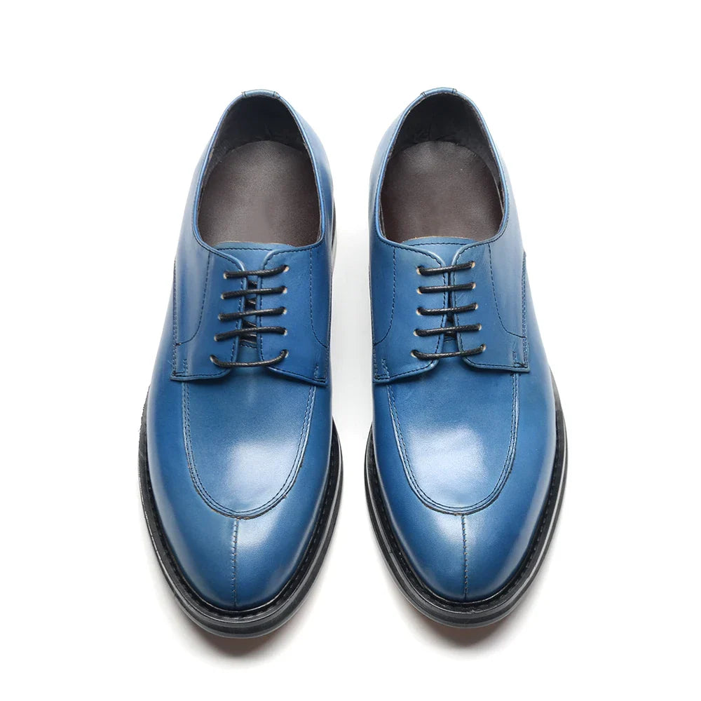 Luxury Handmade Wedding Party Men's Dress Shoes Cow Genuine Leather Lace-up Oxfords Derby Formal Business Social Male Footwear