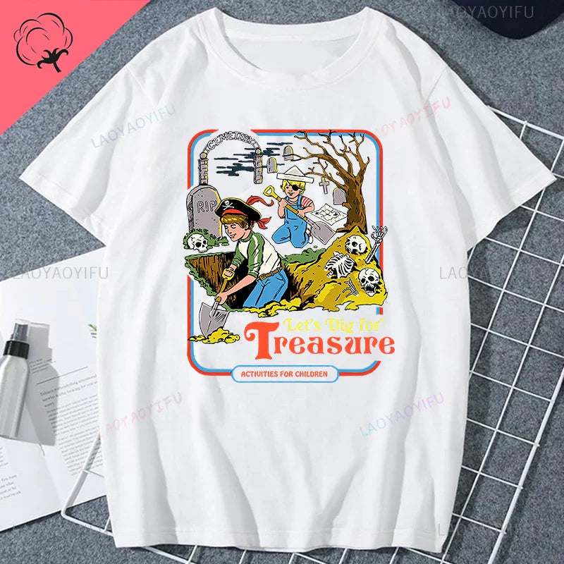 Classic Vintage 90s Tshirt Women Men Grim Evil Series Tops Nostalgia Scary Alien Supernatural Graphic Tee Popular Halloween Tees