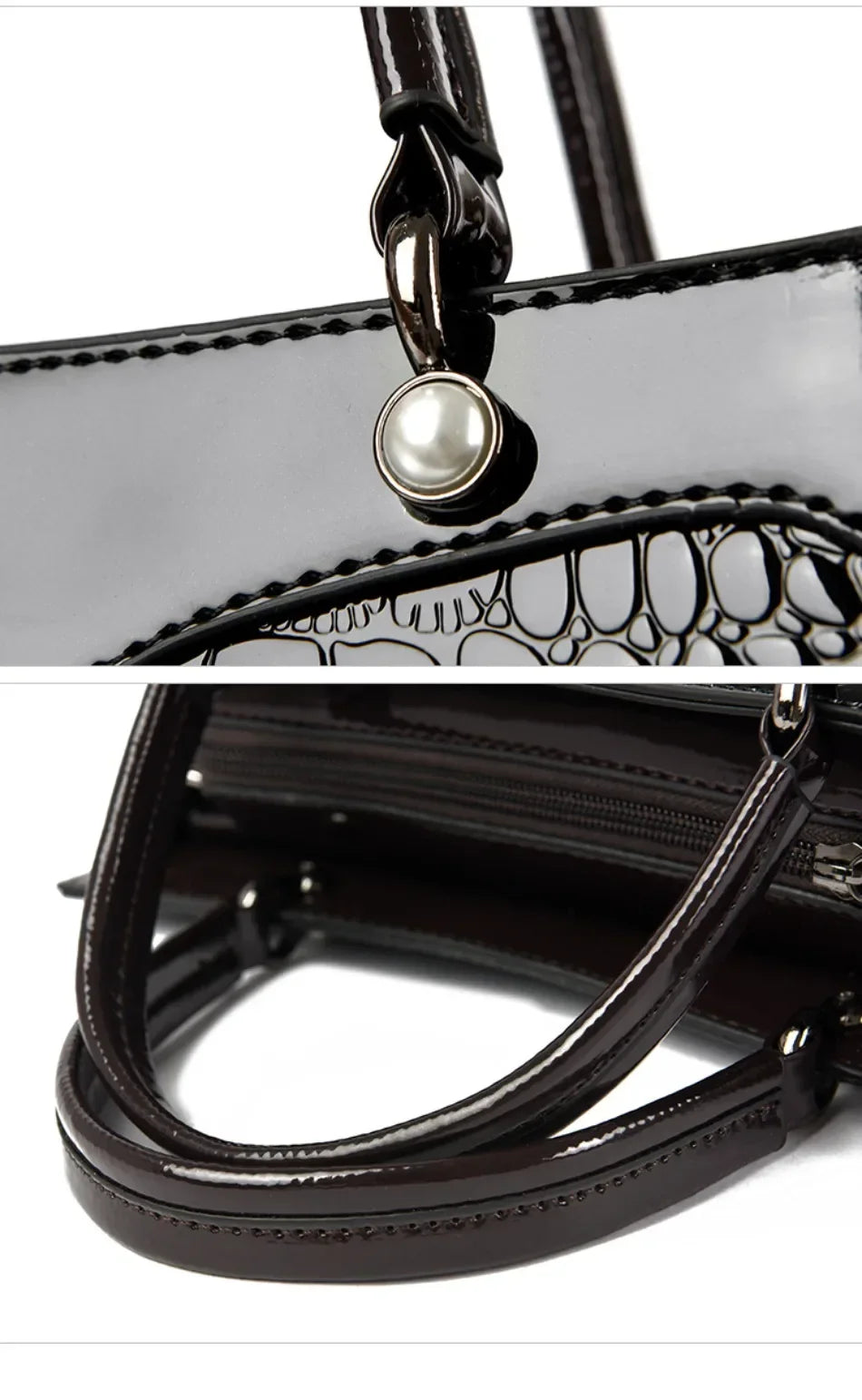 2024 Genuine High Quality  Luxury Handbag Designer Crossbody Bags for Women  Fashion Crocodile Pattern  Shoulder Bag Totes Bags